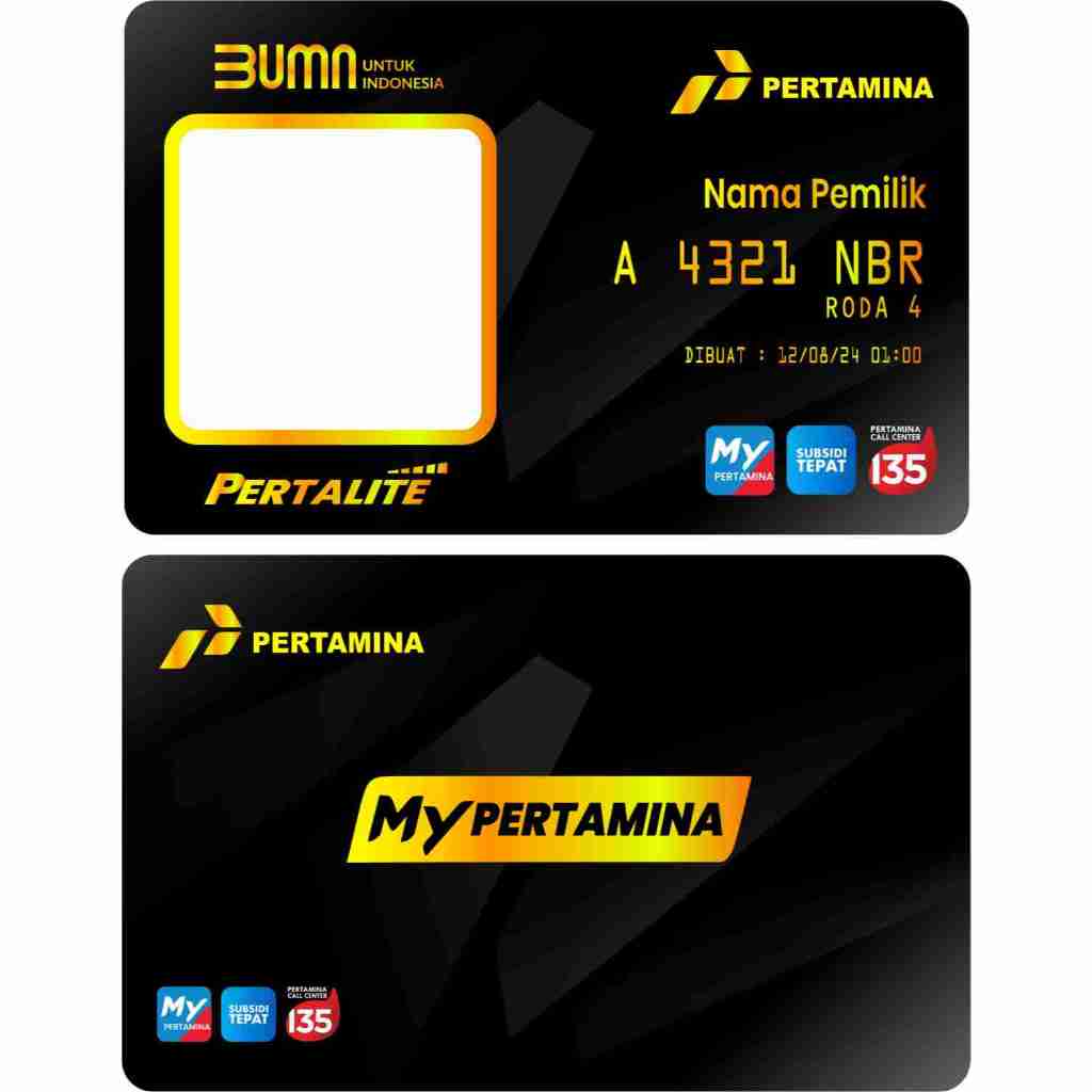 

CETAK MY PERTAMINA sudah di laminasi