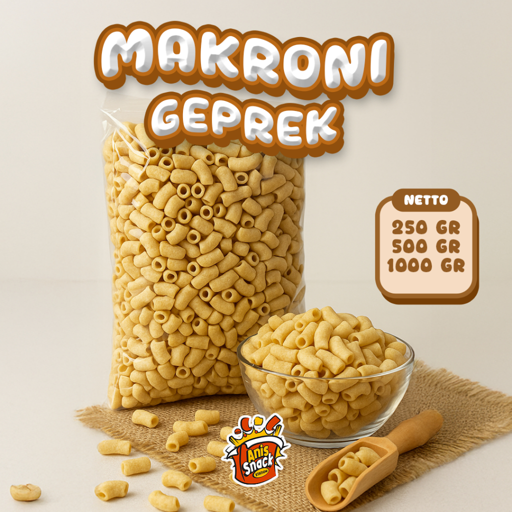 

Makroni Geprek / Makroni Mini Pedas / Makroni Bantet Pedas