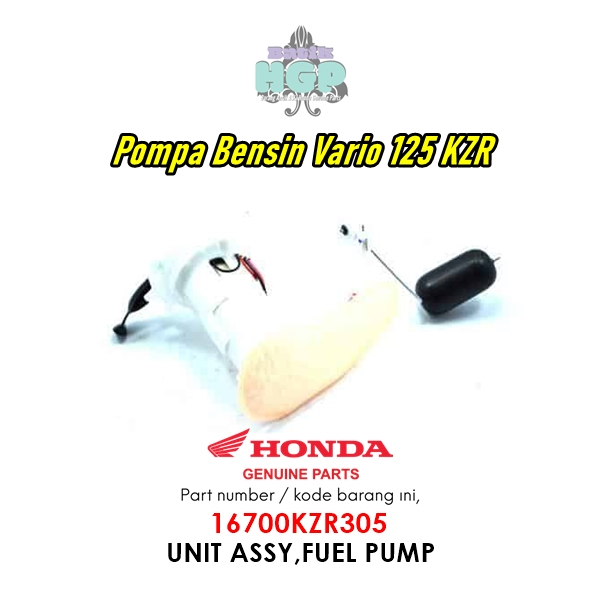 Pompa Bensin, Fuel Pump Vario 125 Old KZR Original AHM - 16700KZR305