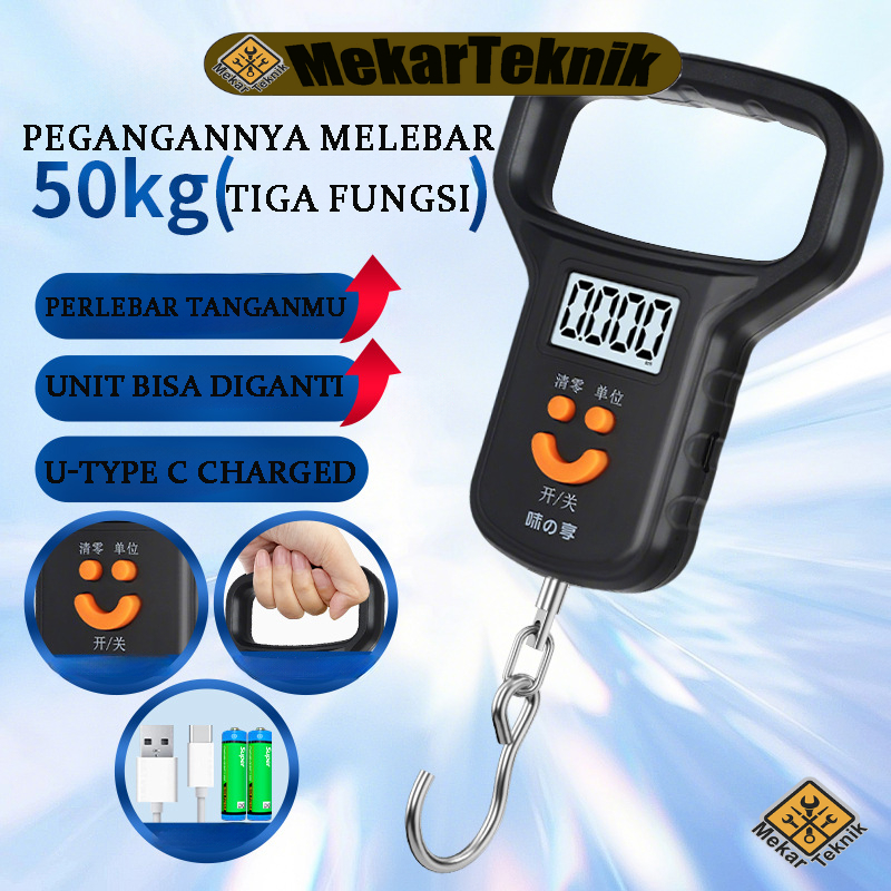 Timbangan Gantung Digital Portable Scale Timbangan Ikan Laundry Ekspedisi TIMBANGAN GANTUNG DIGITAL 