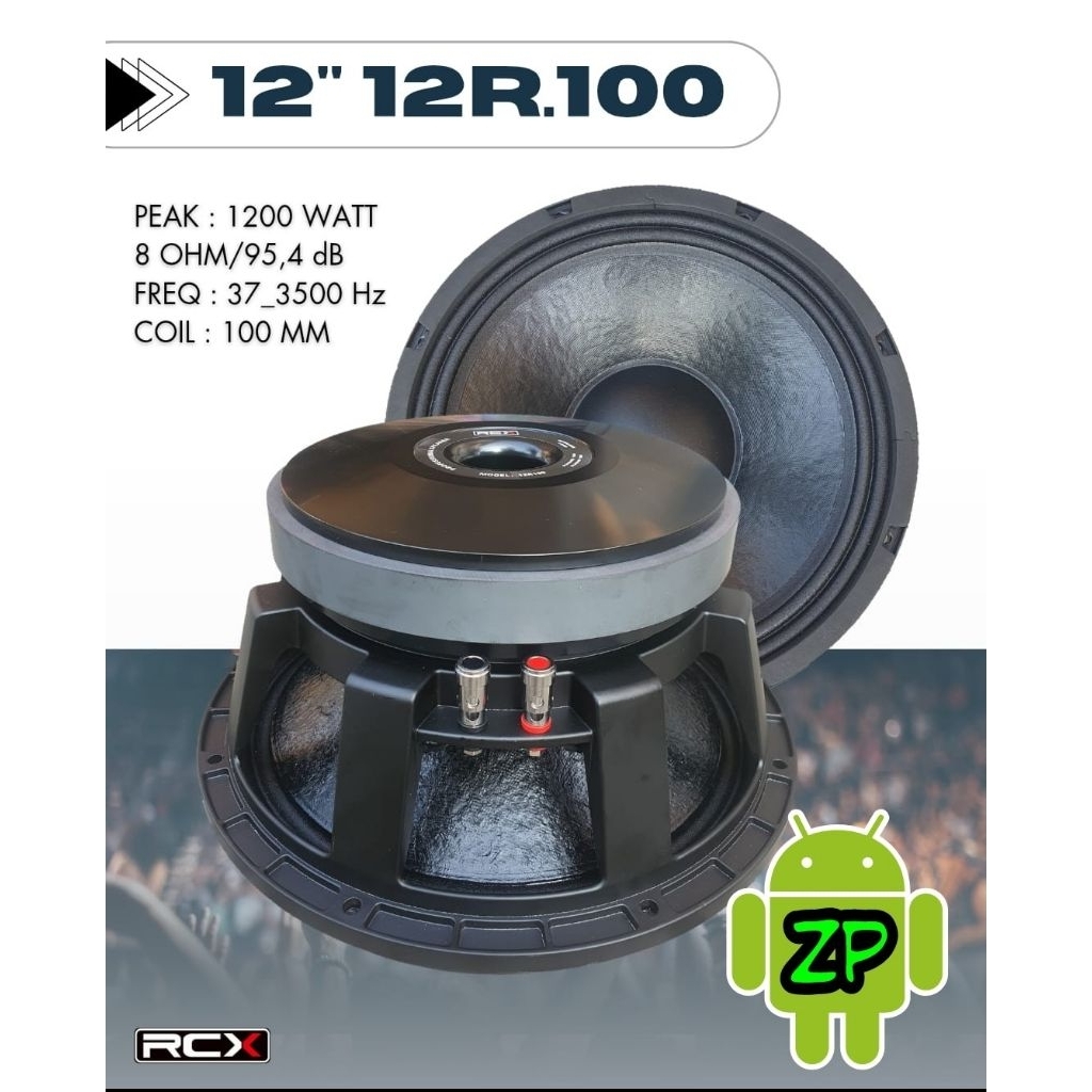 SPEAKER RCX 12 INCH 12R100 VOICE COIL 4"