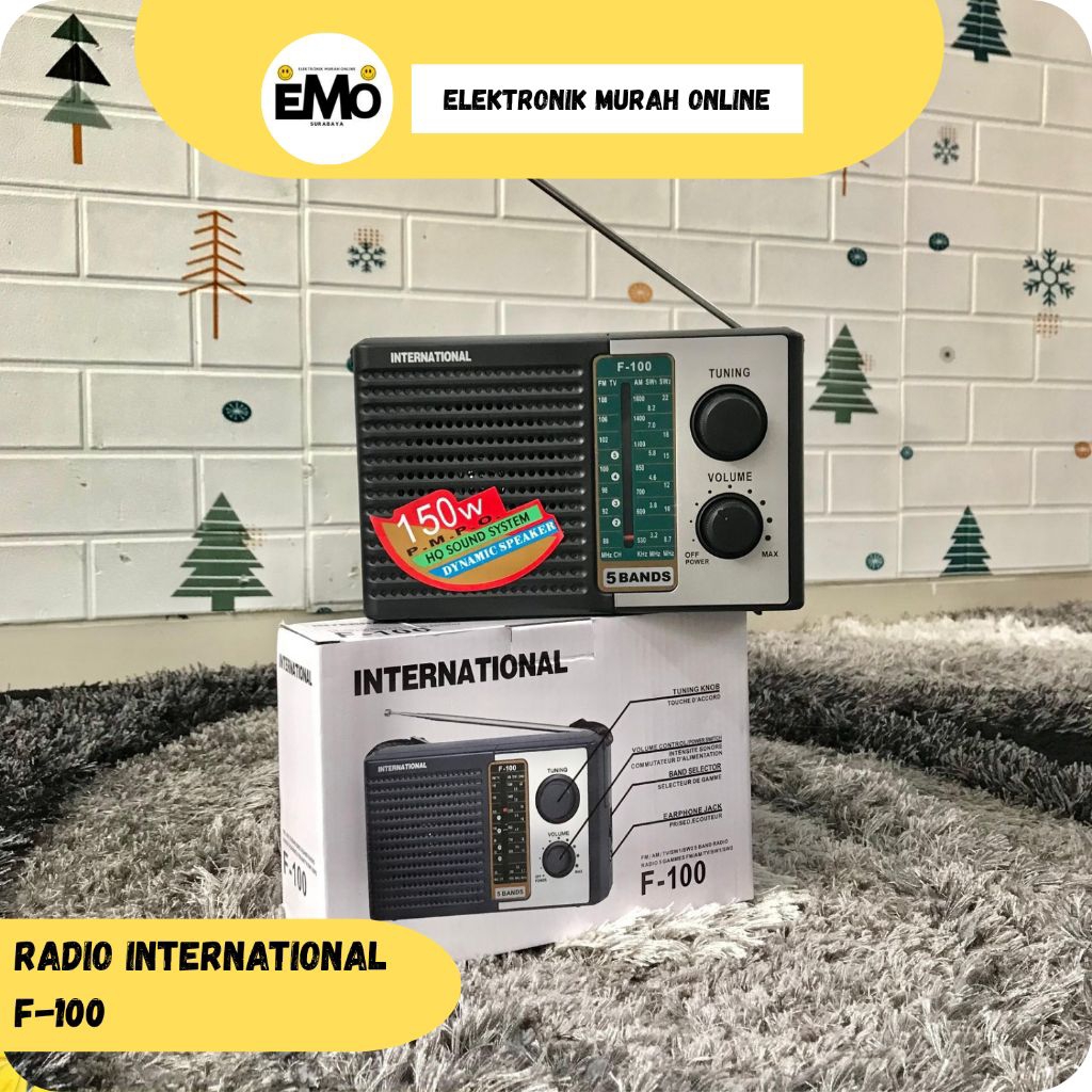 Radio Portabel Souness F-100 Portabel Am Fm Sw NATIONAL