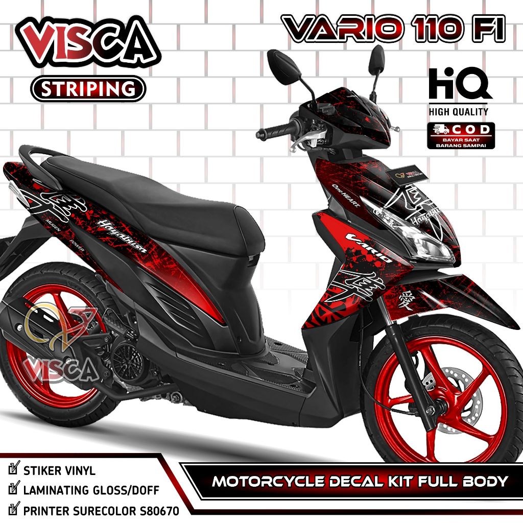 Decal Vario 110 Fi Full Body – Stiker Vario 110 Fi LED Full Body – Dekal Vario 110 LED – Striping Va