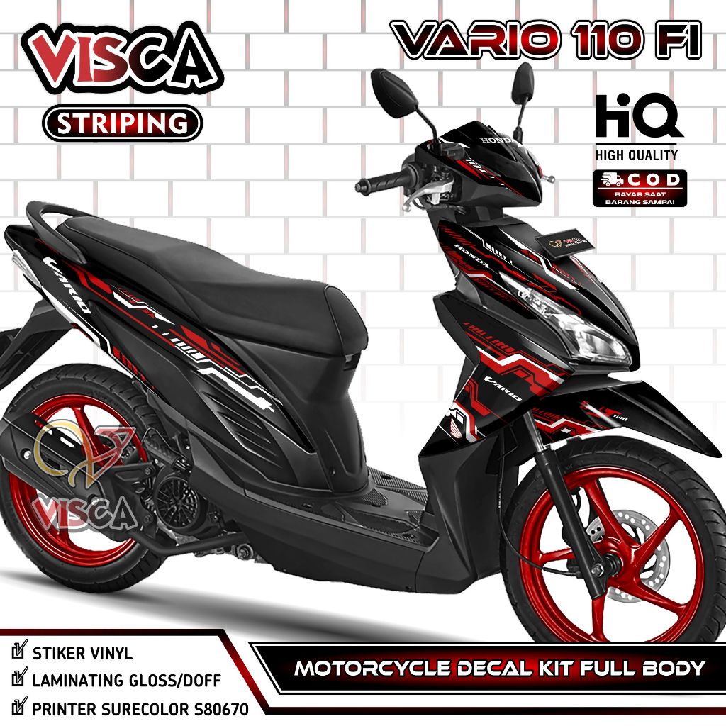 Decal Vario 110 Fi Full Body – Stiker Vario 110 Fi LED Full Body – Dekal Vario 110 LED – Striping Va