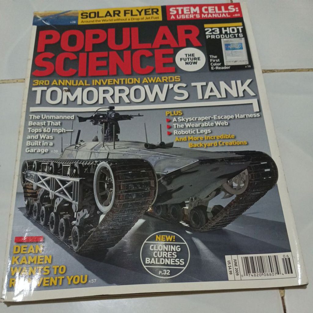Majalah Popular Science  TOMORROW'S TANK
