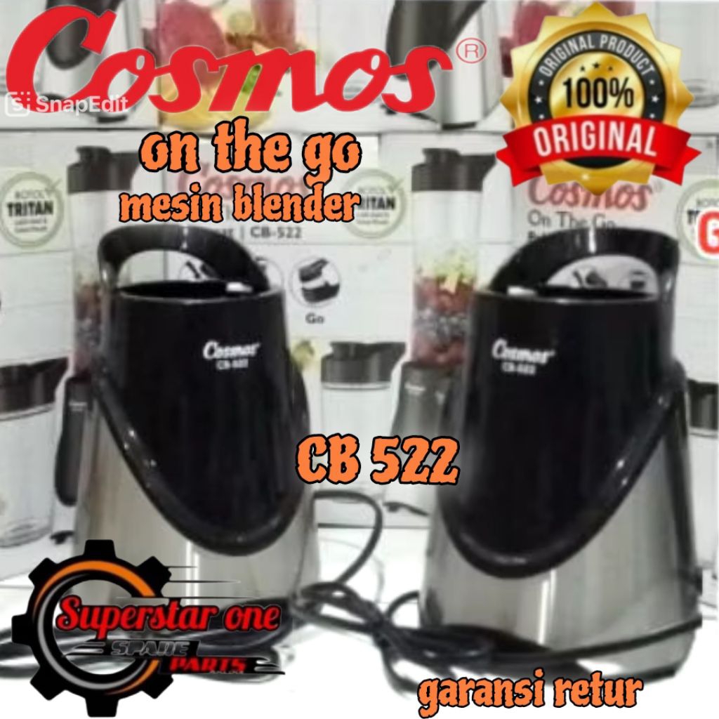 Cosmos on the go mesin blender cb 522/cb-522/cb522