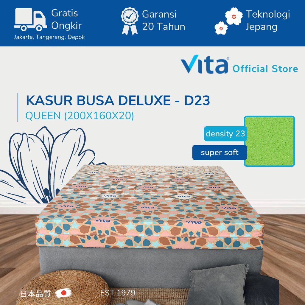 Vita Foam (GARANSI 20th) - Kasur Busa Vita Inoac Japan Quality / Matras Busa Vita / Vita Foam
