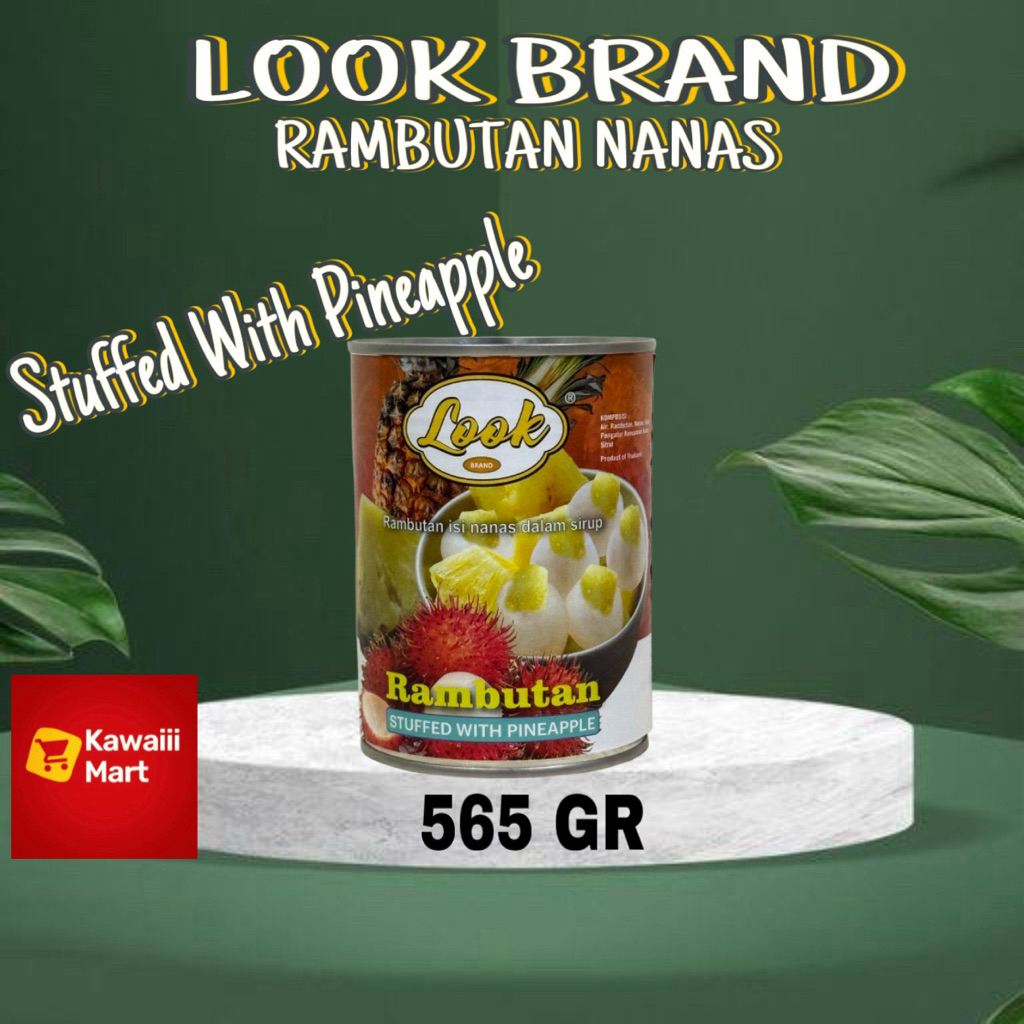 

Look Brand Rambutan isi Nanas Stuffed with Pineapple 565 Gr Canned
