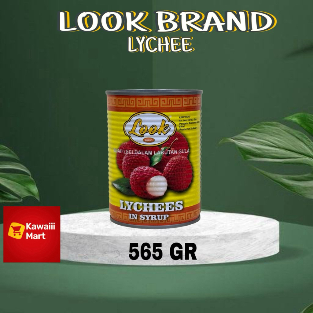 

Look Brand Lychee 565 Gr Canned food lychee kaleng leci