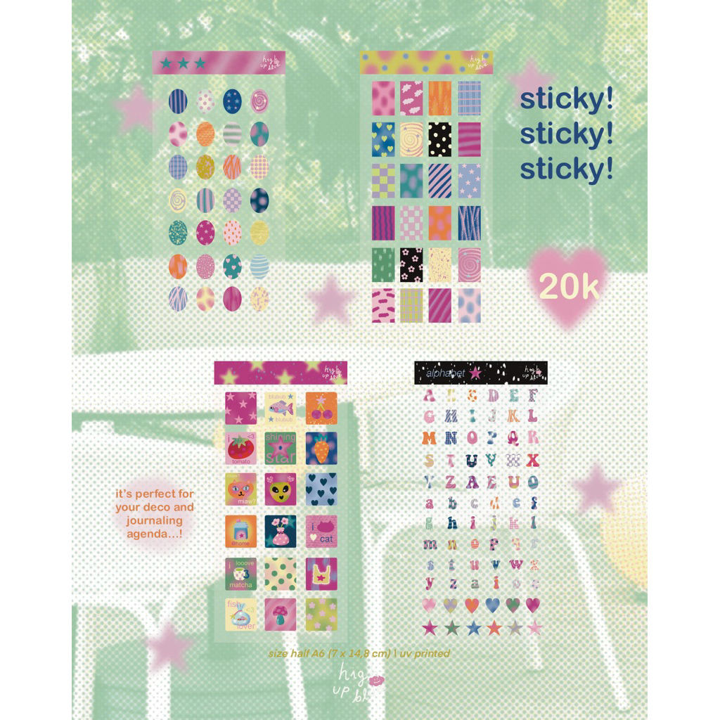 

[ready stock] doodle sticky by highupblue