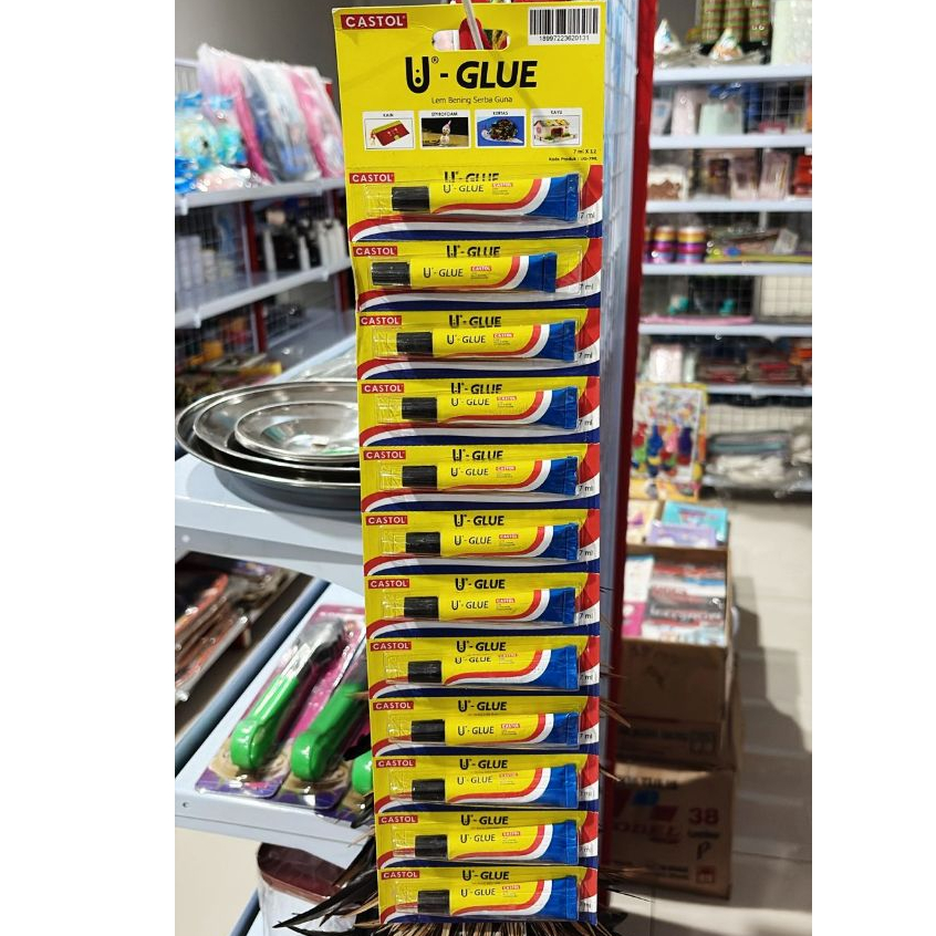 

U-GLUE LEM CASTOL 7 ML SERBA GUNA RENTENG - ISI 12 PCS