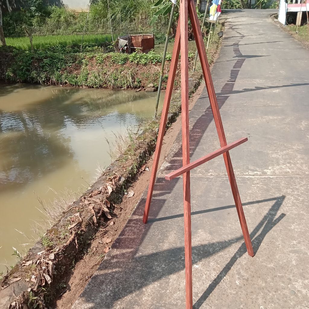 

Wooden Easel tripod Kayu 150x75 Wooden standing Poto Kayu Frame Poto Wedding