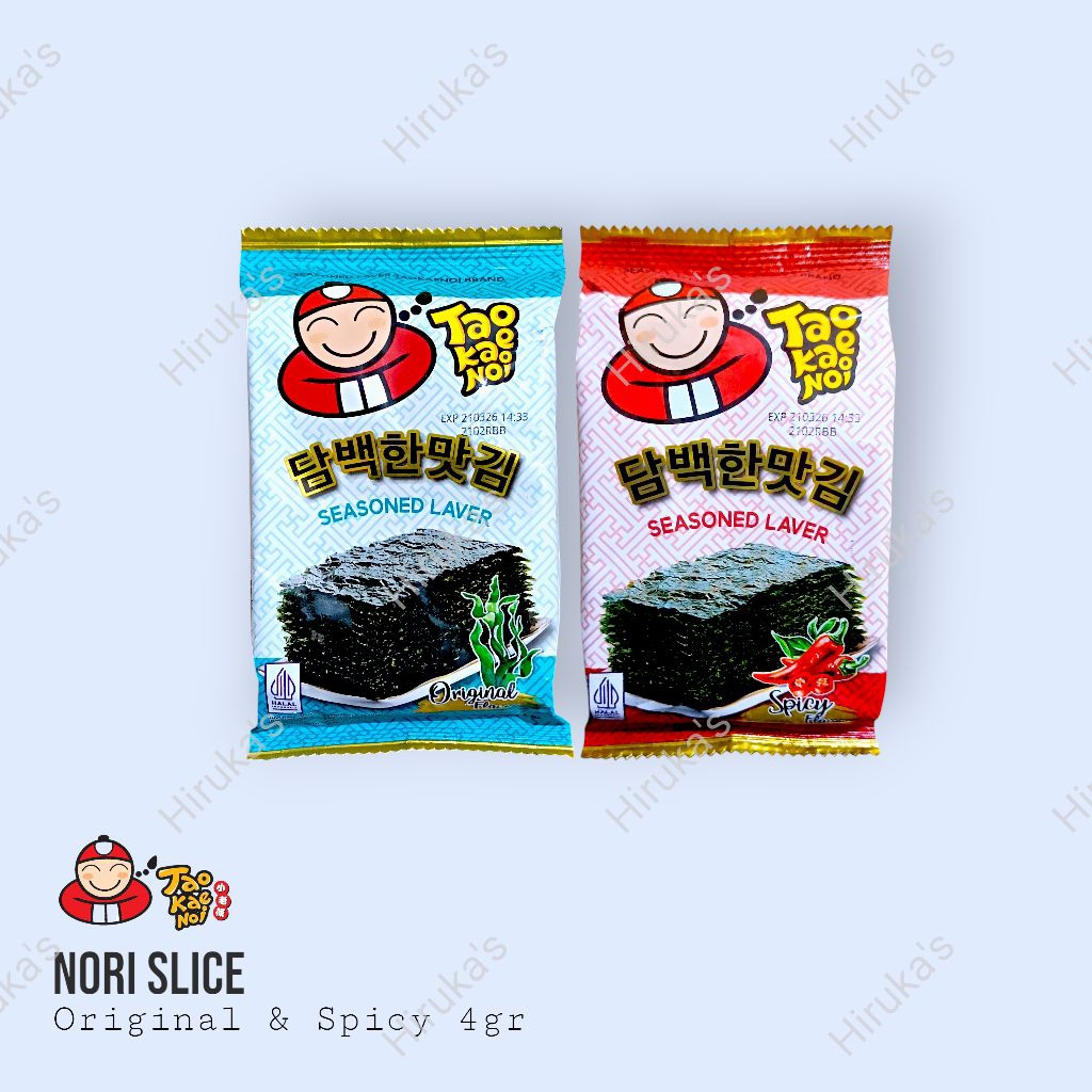 

Tao Kae Noi Seasoned Laver 4gr/ Seaweed/Nori/Rumput Laut
