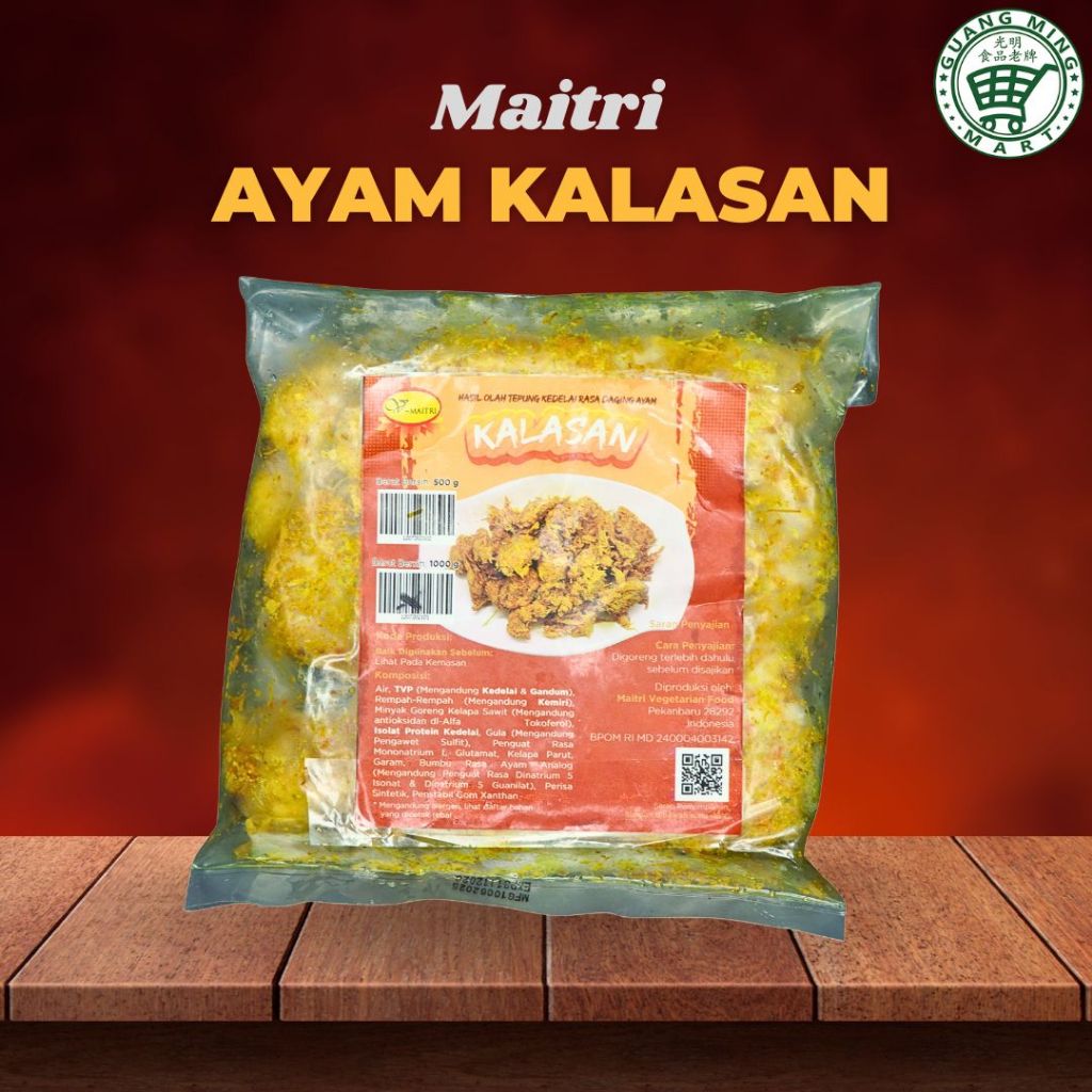 

Ayam Kalasan Maitri Vegan 500gr / Hasil Olah Tepung Kedelai Rasa Daging Ayam Kalasan Vegan Friendly
