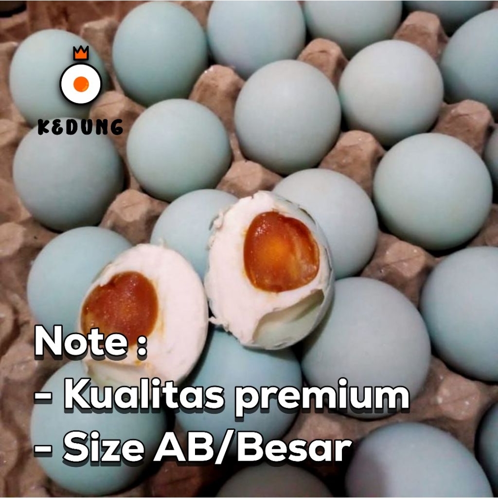 

Telur asin masir kualitas terbaik(10 butir), size AB/besar dengan harga murah.