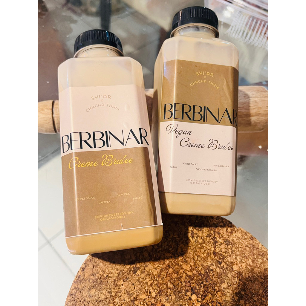 

Vegan Berbinar Creme Brulee - Coffee