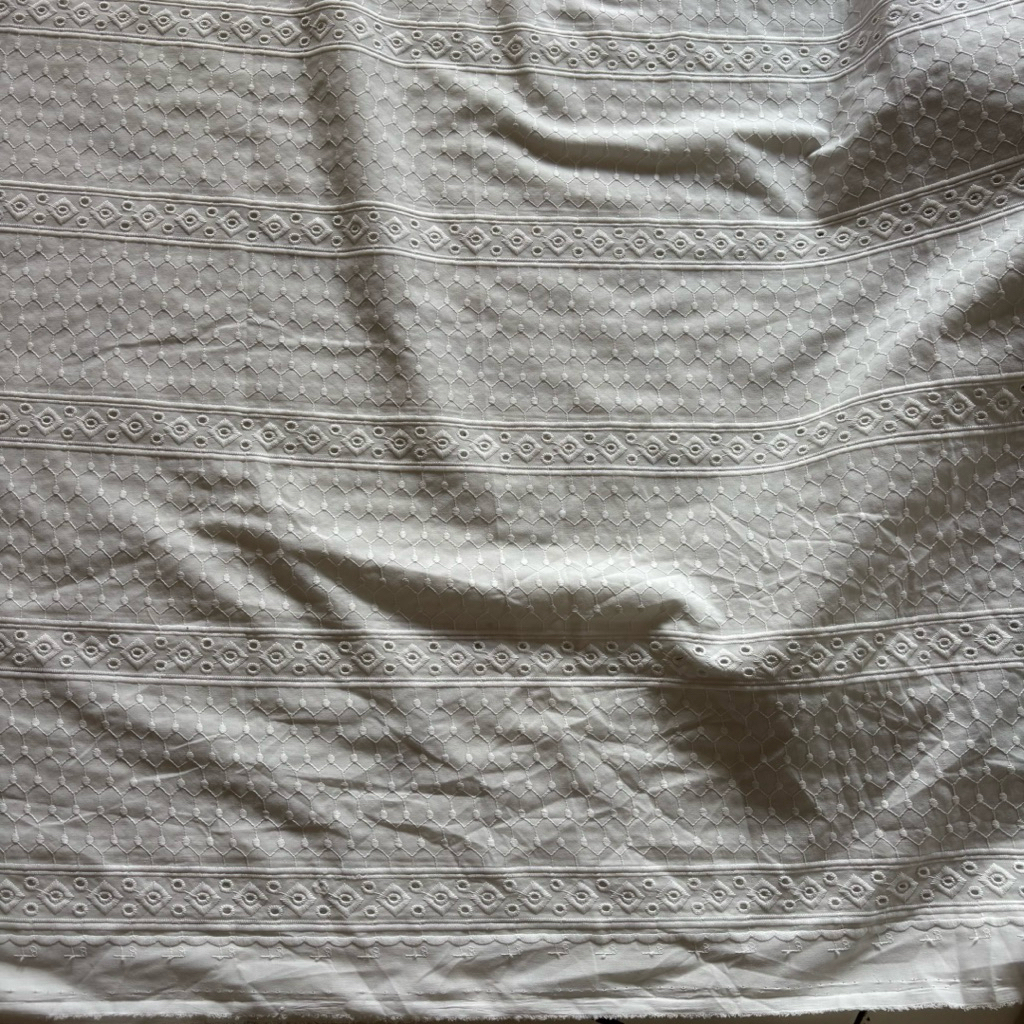 Bahan Katun Bordir ~ Kain Katun Bordir Import ~ Katun Bordir Premium ~ Kain Meteran Katun Bordir (ha