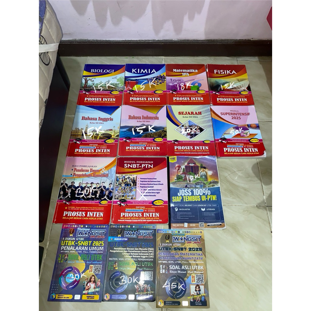 Preloved buku inten wangsit SG kelas 12 2025 TKA 2026