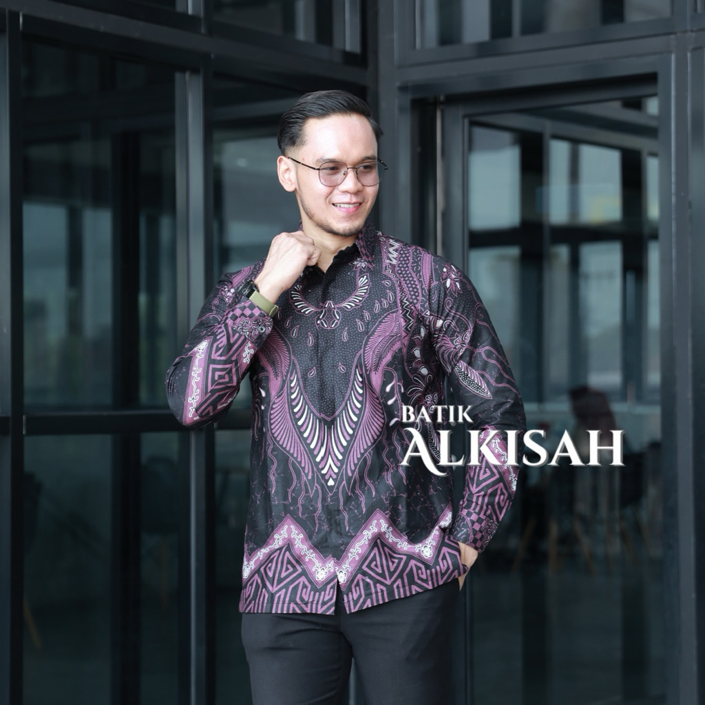 Sekti Ungu ..Kemeja Batik lengan panjang/pendek / kemeja pria / kemeja batik / batik keren,eleghan /