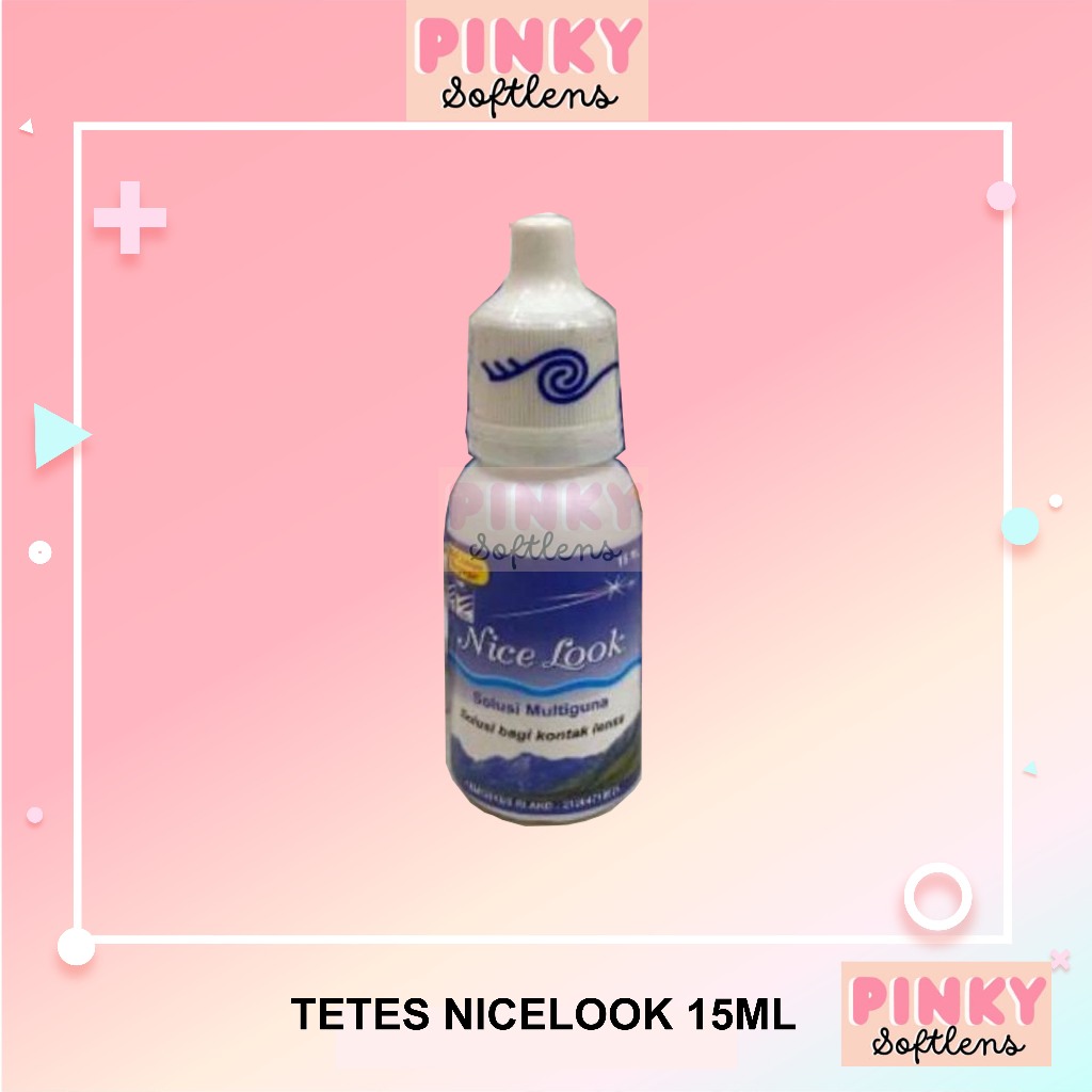 Tetes Softlens Nicelook 15ml / Tetes Mata Nicelook 15 ML / Tetes Nice Look / Cairan Tetes Soflen / S