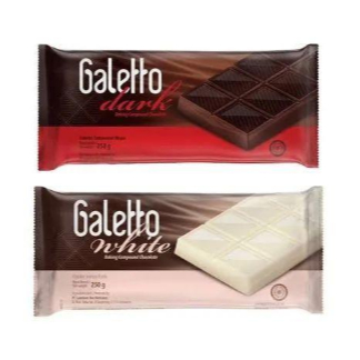 

GALETTO DARK & WHITE CHOCOLATE 250 GRAM COKLAT BATANG