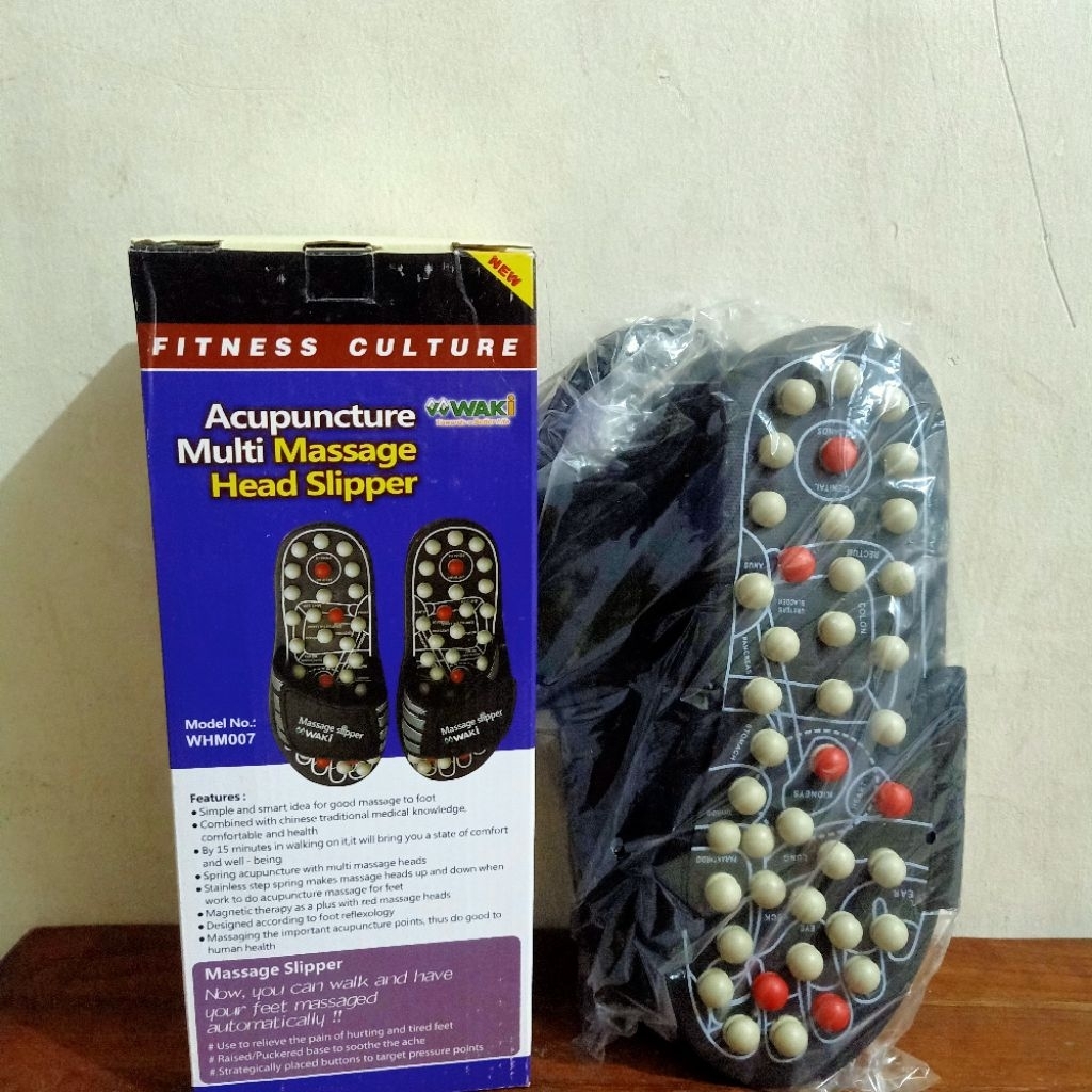 Sandal Kesehatan Waki Acupuncture Multi Massage Head Slipper