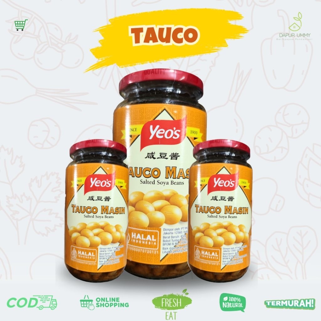

YEOS • Tauco Masin • Soya Bean • 450gr