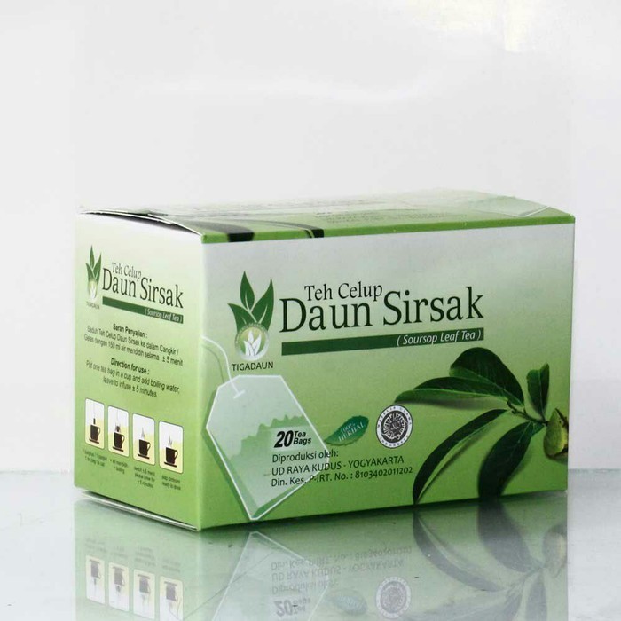 

Teh Celup Daun Sirsak Murni Isi 20 Kantong - Teh Hijau Daun Sirsak Original Asli - Teh Celup Herbal