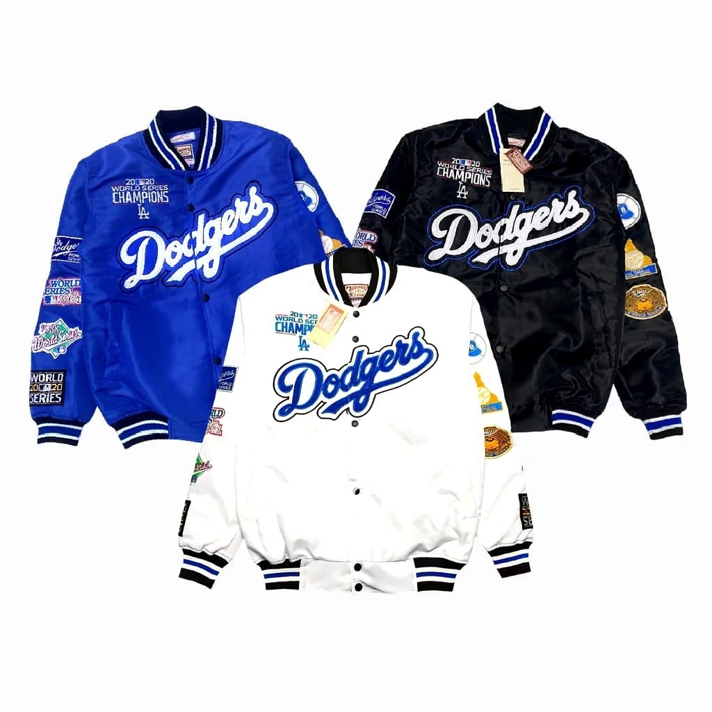 Jacket Varsity Dodgers – World Series Champions Edition Los angeles Full bordir | Unisex Premium