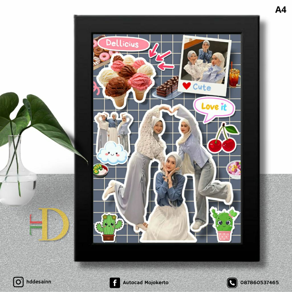 Scrapframe//Scrapframe 3D//Scrapframe A4 3D//Gift Wisuda//Gift//Kado Cewek