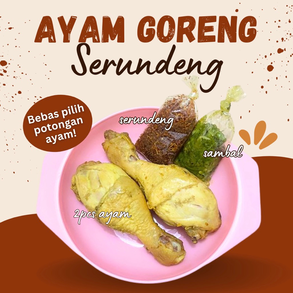 

Ayam Goreng Ungkep Isi 2 pcs / Ayam Goreng Serundeng
