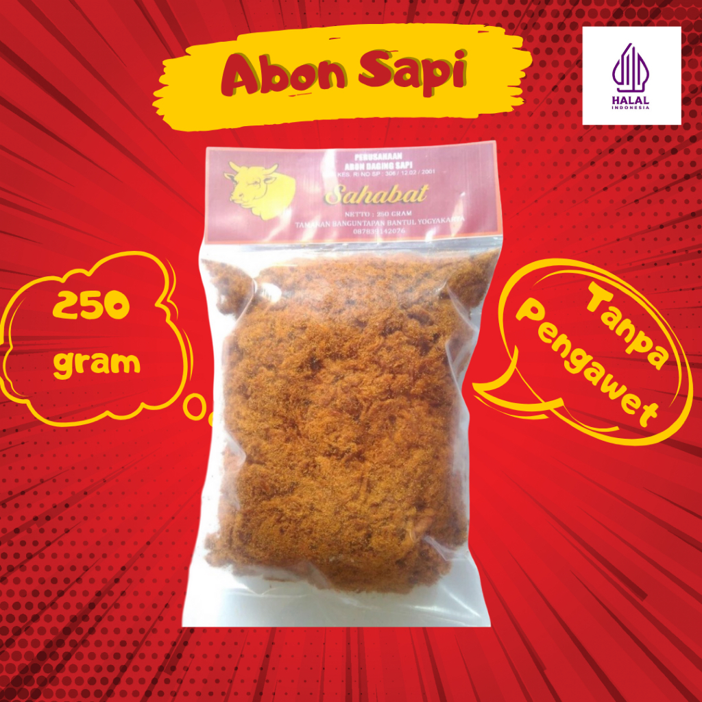 

Abon Sapi Sahabat 250 Gram