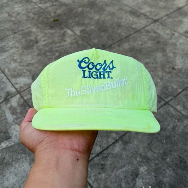 Vintage Nylon Hat Coors Light Cap SnapBack Adjustable
