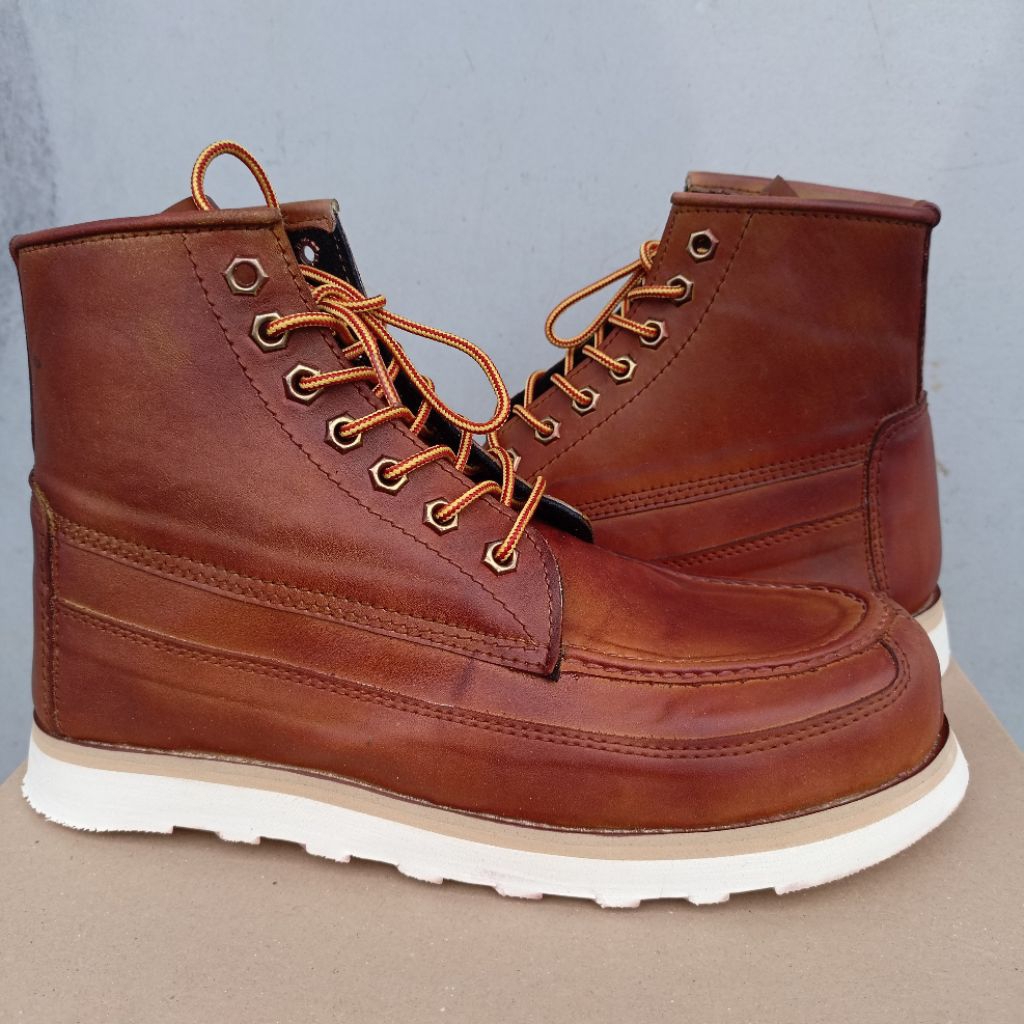 sepatu boots enginering model canoemoc ll safety boots canoe mocll sepatu model red wing