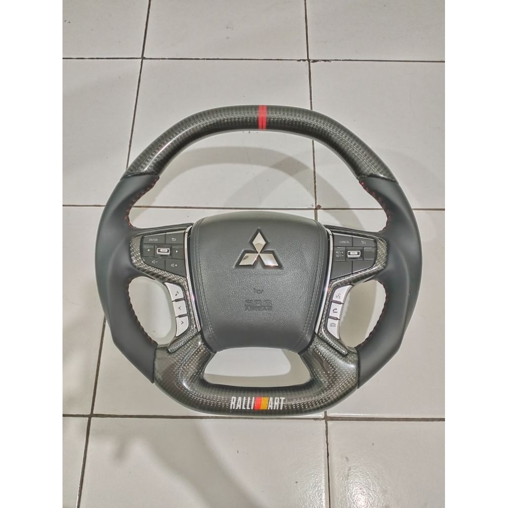 stir pajero sport/pajero dakar carbon kevlar asli