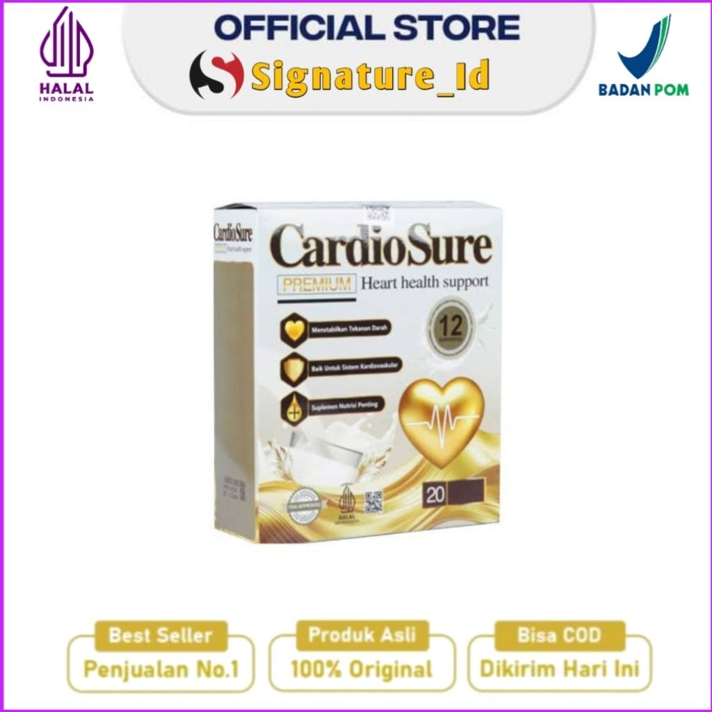 

CARDIOSURE PREMIUM MILK SUSU HIPERTENSI JANTUNG KORONER STRUK KOLESTEROL