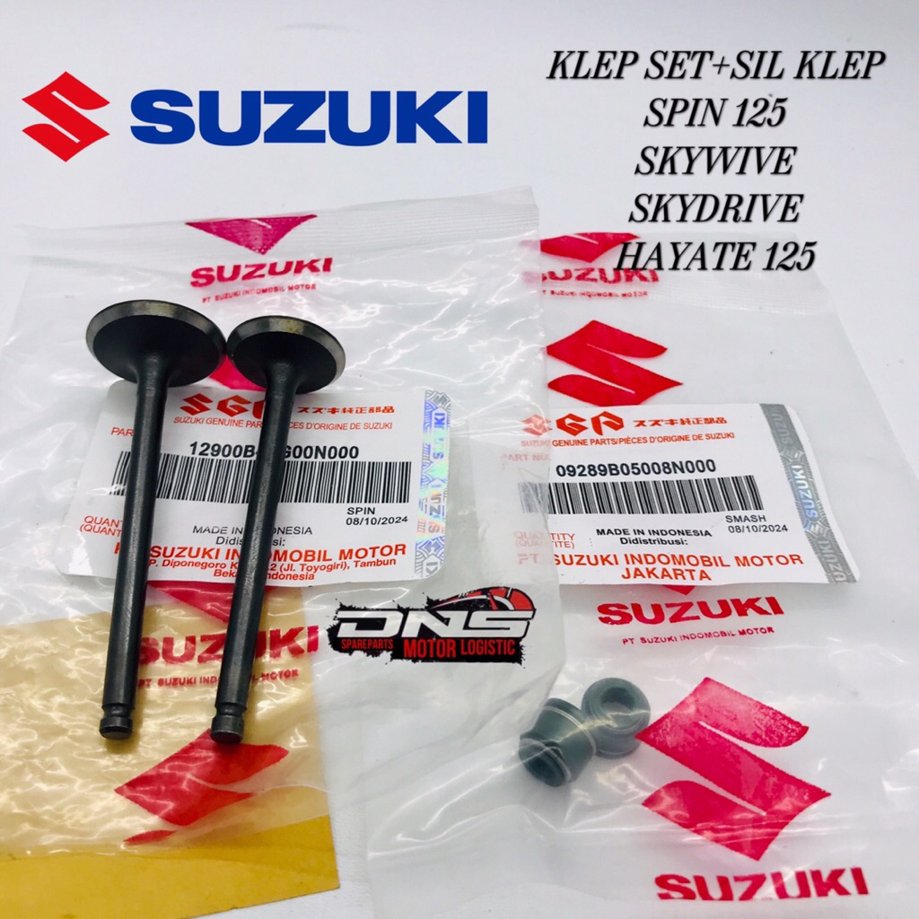 KLEP SET+SIL KLEP SUZUKI SPIN 125 SKYWIVE SKYDRIVE HAYATE ORI SGP