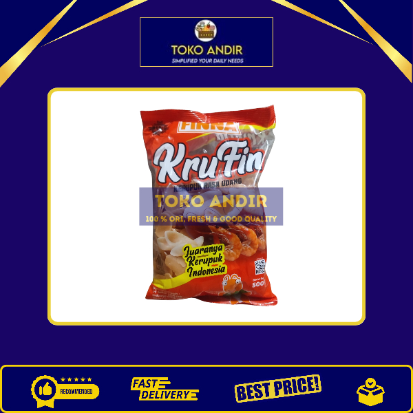 

Krufin Kerupuk Udang Fina 500gr – Kemasan Pabrik Asli, Renyah & Gurih
