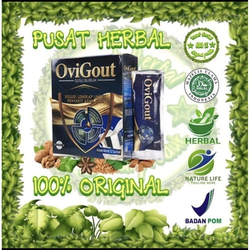 

OVIGOUT adalah susu herbal khusus asam urat. Meredakan nyeri sendi & turunkankadar asam urat secara alami