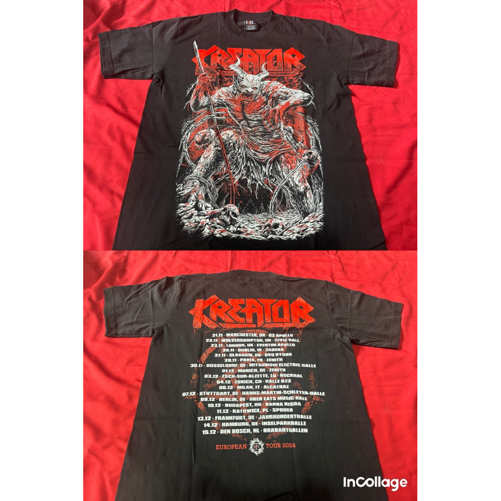 KREATOR european tour 2024 - TSHIRT