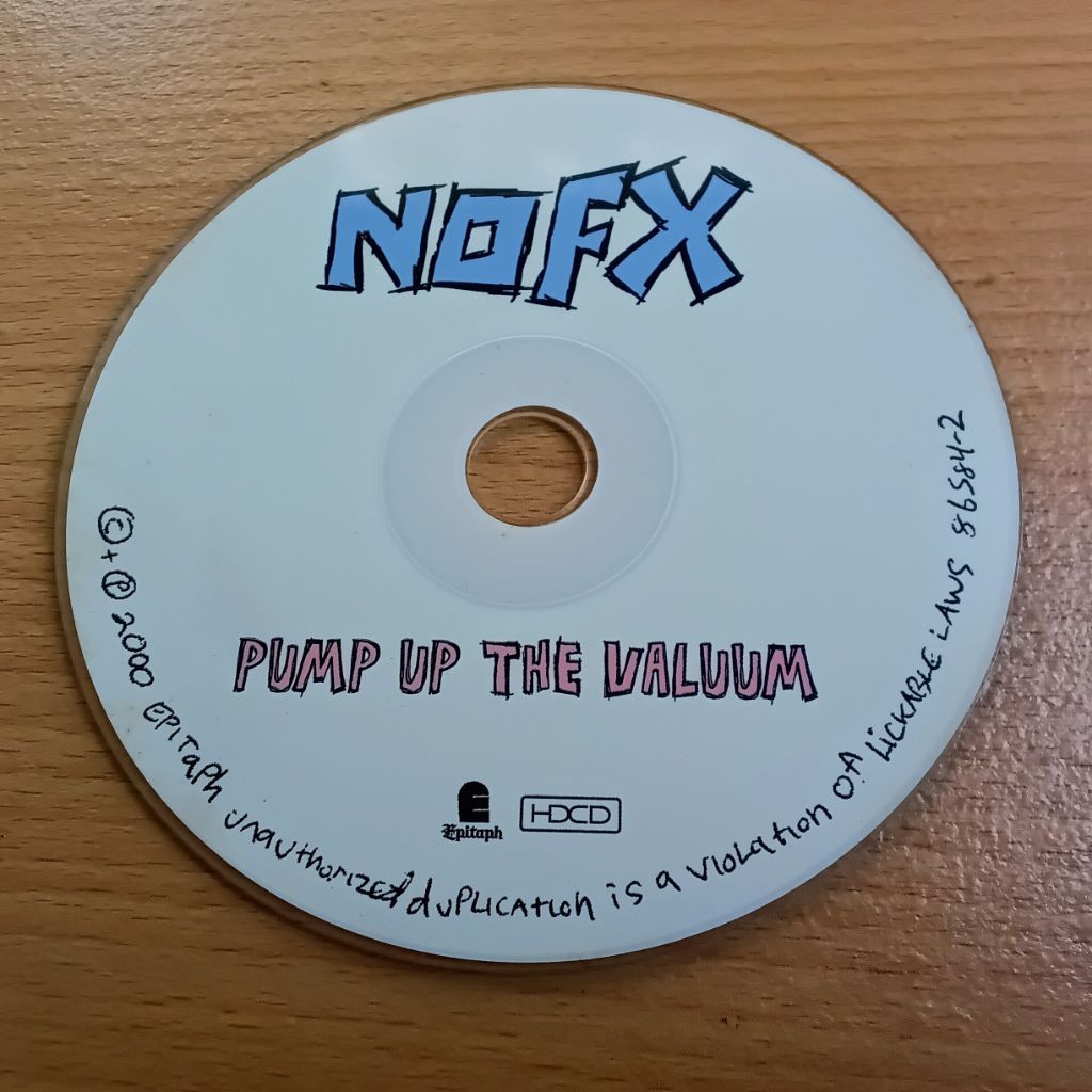 Kaset CD Audio untuk KolPri Artist NOFX Album Pump Up the Valuum