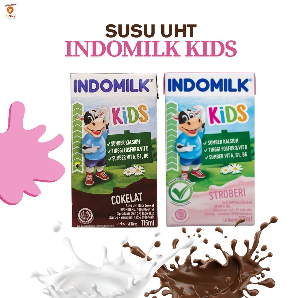 

Indomilk Kids UHT 115ml Strawberry Cokelat Vanilla