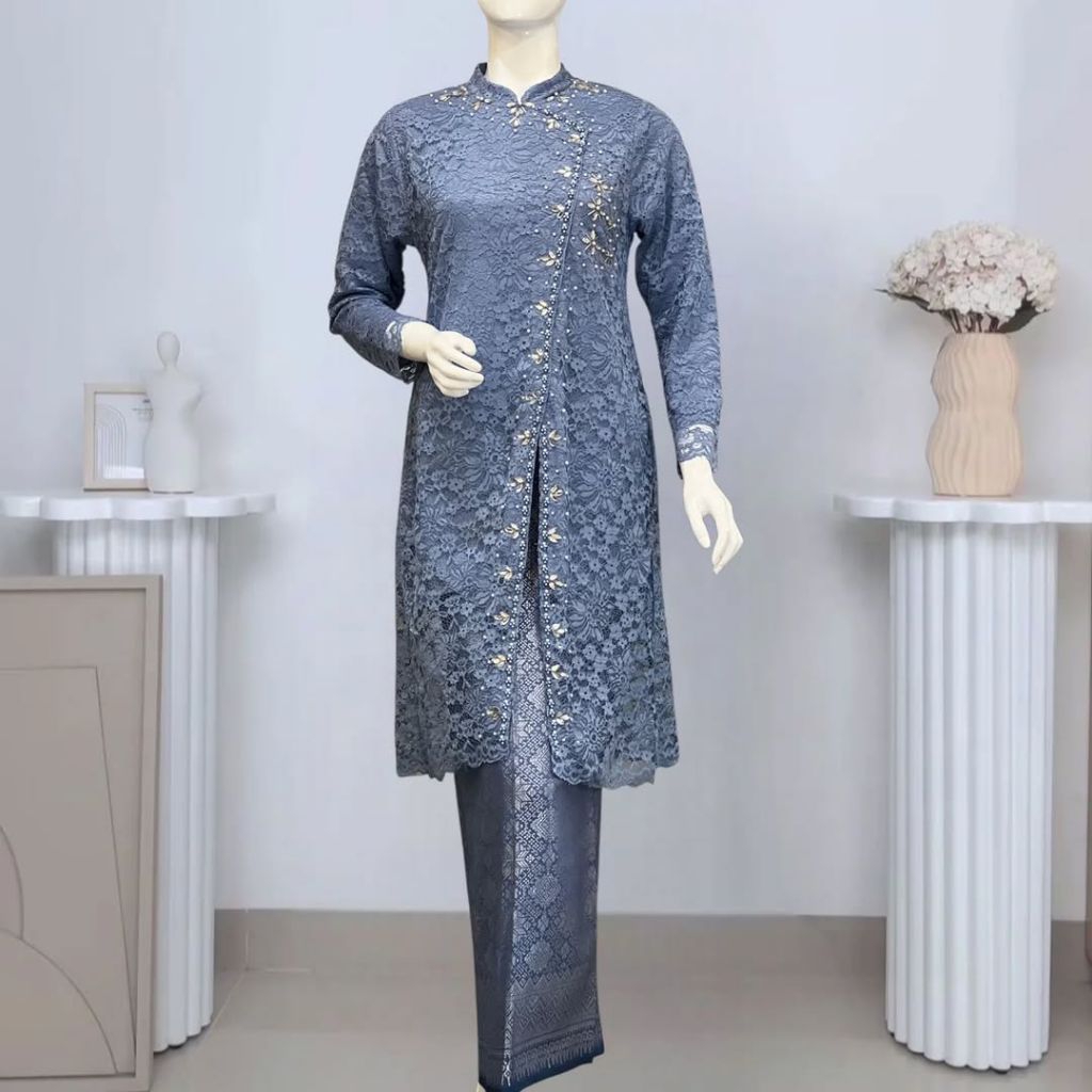 Setelan kebaya syakilla - anak amak olshop - kebaya brokat - kebaya kondangan - kebaya wisuda