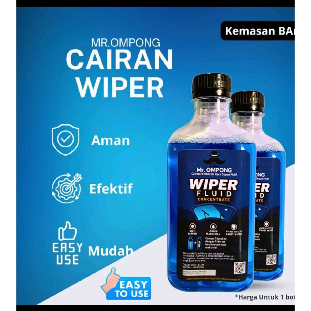 Cairan Wiper Fluid pelindung kaca mobil dari jamur, baret dan decite