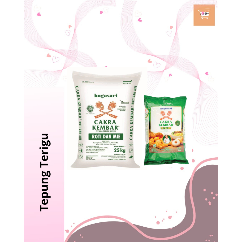 

Tepung Terigu Cakra Timbang 1kg / Tepung Terigu Pro Tinggi