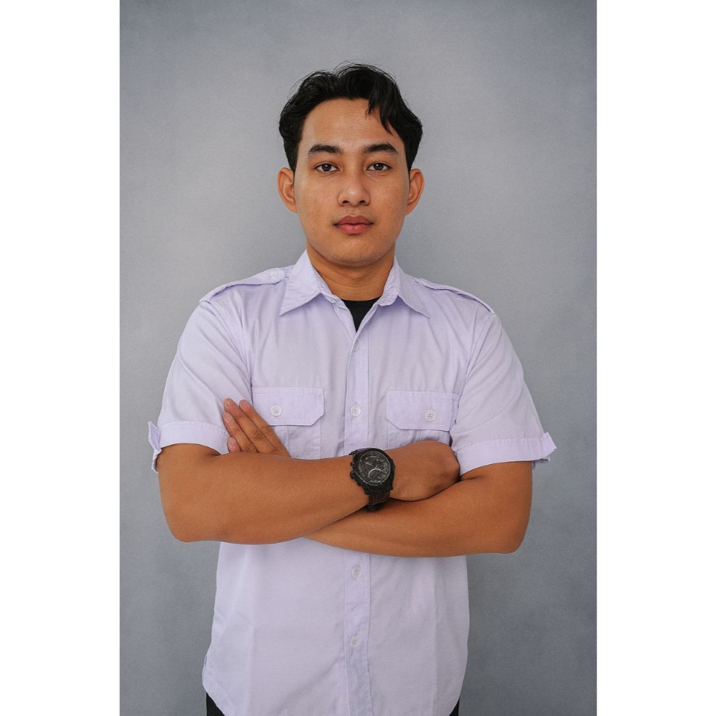 Kemeja PDL PDH ASN PNS Putih Lengan Pendek Bahan American Drill Tebal dan Nyaman