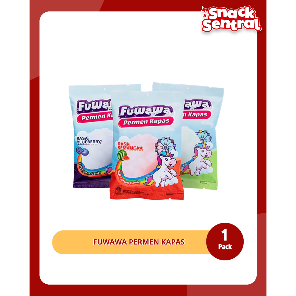 

Permen Kapas FUWAWA - Cotton Candy - Camilan Manis Viral Terbaru - isi 10
