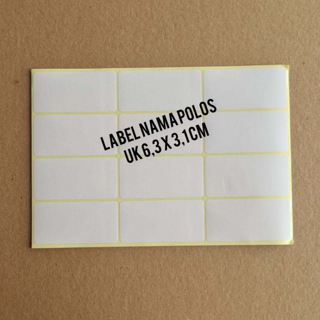 

label nama polos dan motif bunga (isi 84/pak)