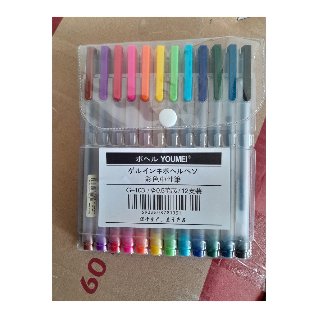 

1 Pack Isi 12Pcs Pena Gel Youmei 12 Warna