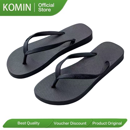 Komin Sandal Jepit Pria Dewasa Karet Ringan Non-slip Fashion Kasual Kasual Sandal Karet Pria
